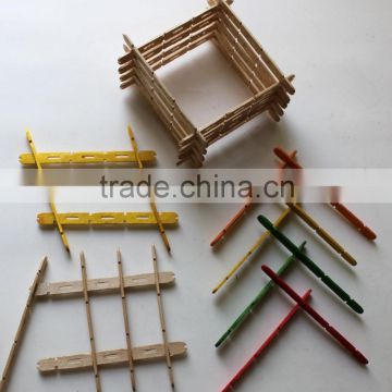 Hobby and Grooved Birch Wood Craft Sticks for Arts and Crafts Project