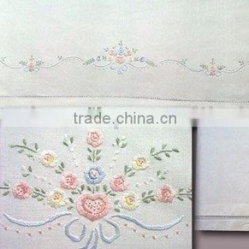 hand embroidery bedding set