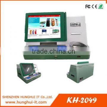 Multifunction Touch Screen Bank MICR Passbook Printing Kiosk and A4 document Printing Kiosk