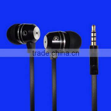 in ear metallic phone earphone for mobie phone earphone with mc /MP3