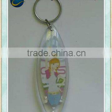 beauty printed paper inside keychain photo viewer/keychain machine