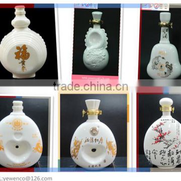 Ceramic wine bottle