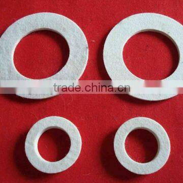 Low cost wool felt gaskets