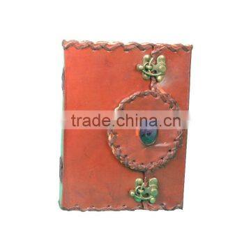 Side Stitching With Blue Stone Journals With Two C Lock Journal