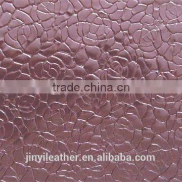 JRLW018 flower design pvc synthetic &artifical leather for bag wallpaper guangzhou china factory dirtect sell