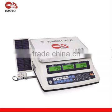 40kg digital price computing scale with solar panel