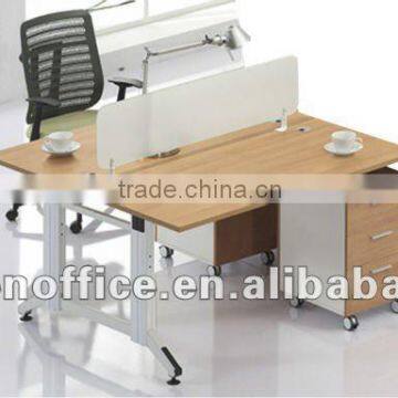 Melamine office workstation, desktop partition