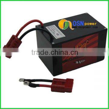 13.2v6900mah A123 lifepo4 battery pack with black case