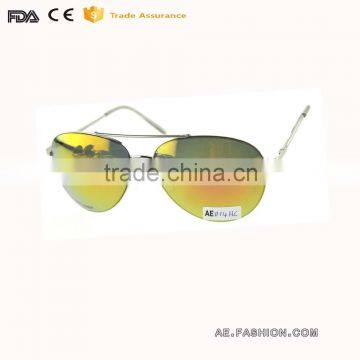 2016 Custom Design Metal Sunglasses with Mirror Lens