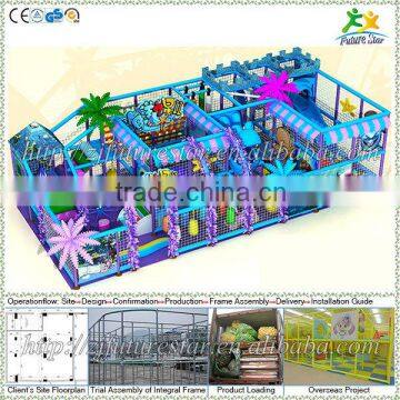 Blue-ocean theme free design CE & GS standard eco-friendly LLDPE kids indoor play land