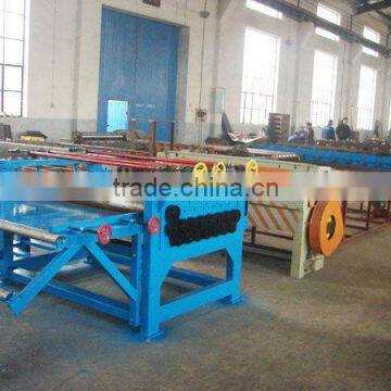 Flat sheet leveling, slitting and cutting machinery line