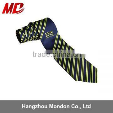 US/UK Woven Logo Polyester School Tie for Graduation