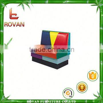 leather booth red double side booth sofa