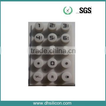 Silicon keypad for tv remote control