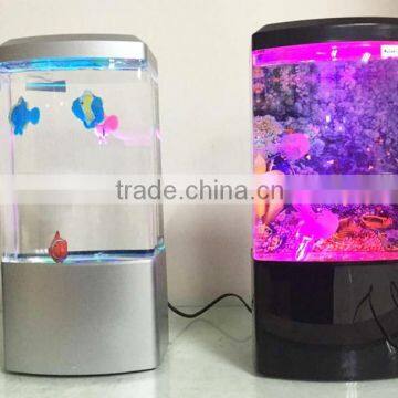 hot selling color changing Mini LED Jellyfish Lamp/Jellyfish lamp/fish lamp/decoration lamp/novelty fish lamp/VOLCANO LAMP