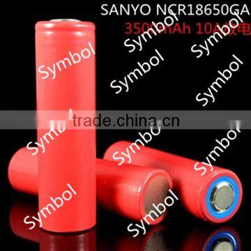 Sanyo 18650 3500mAh 18650GA li-ion battery cell with 10A discharge