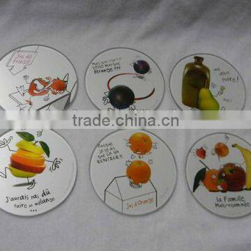 round glass coaster,glass cup mat,glass cup pad, beer glass coaster