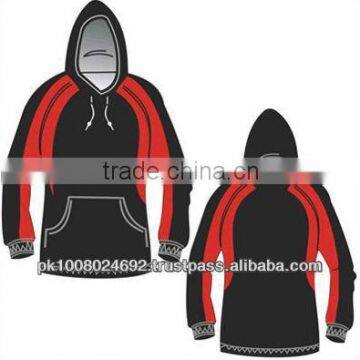 Long sleeves mens sweatshirt with hood&fur lining 2013