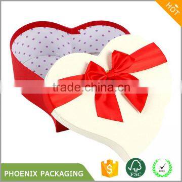 Heart shaped paper box packaging wholesale