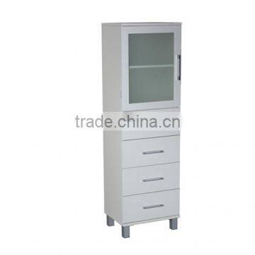 Factory best-selling bath furniture wood cosmetic draw storage cabinet