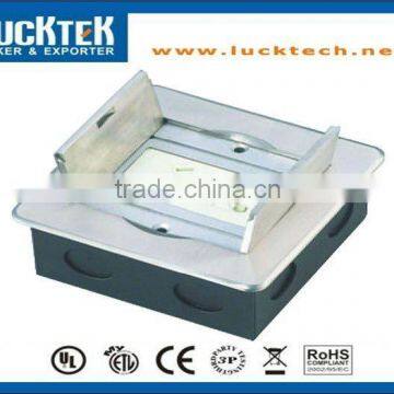 Two Gang Stainless Steel Floor Socket Box