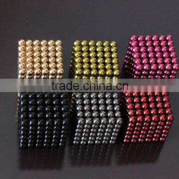 216pcs Colorful Permanent NdFeB rare earth magnet ball magnetic toy for kids