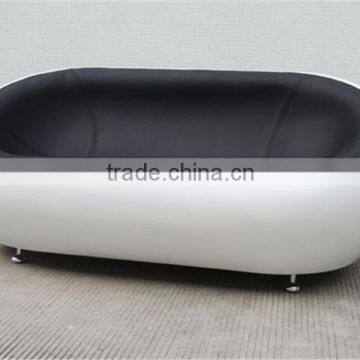 Modern living room fashion fiberglass scoop love seat sofa