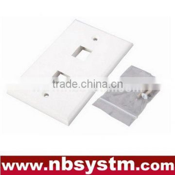 Face Plate 2 port, size:70x115mm