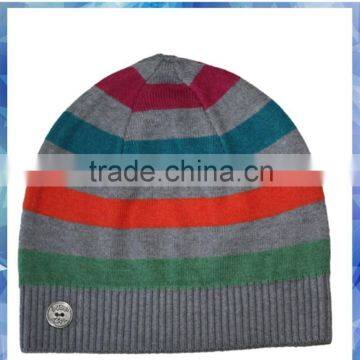 Angora 4 Color Knit Stripe Hat for Boys photo-2