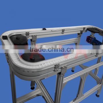 Flat top flexing chain conveyor for Food and Beverage