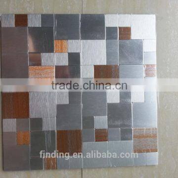 OEM ACP Mosaic Decoration Panel Tightly Spaced Aluminium Mosaic Tile