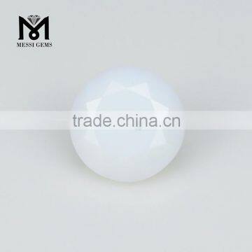 Loose Synthetic Round Diamond Cut Crystal White Nano Gemstone