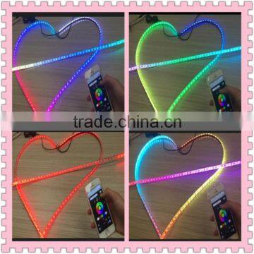 Programmable Dream Color rgb led strip ws2811 ic 5050 RGB with Digital Built-in IC Bluetooth Smartphone APP Control LED