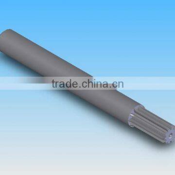 Custom high precision carbon steel thread electric motor spline shaft