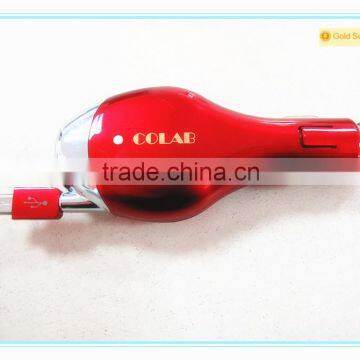 New Innovation Car Charge, 5V 2A With Retractable Micro Cable Car Charge photo-2