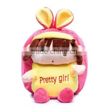Cute Plush Doll Custom Child Backpacks School Bags Plush Cartoon Bag photo-2
