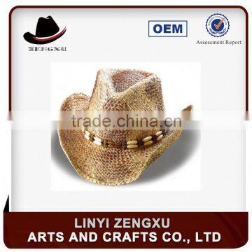 10 years experience summer fashion custom straw cowboy man hats