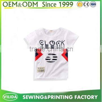 Oem Yellow Kid's Tee Shirt With Custom Design Embroidery Screen Printing Factory Price photo-2