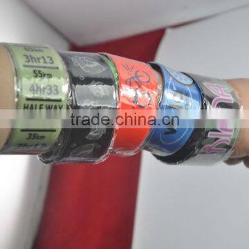 OEM Factory - pvc slap wristband , color printing reflective pvc slap band