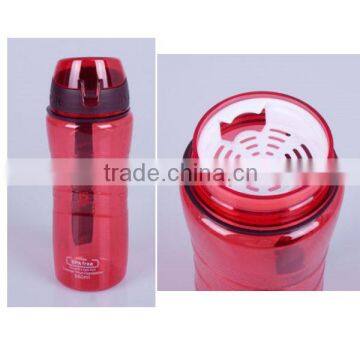 550ml Tritan drink water bottles with tea mesh and clear cover