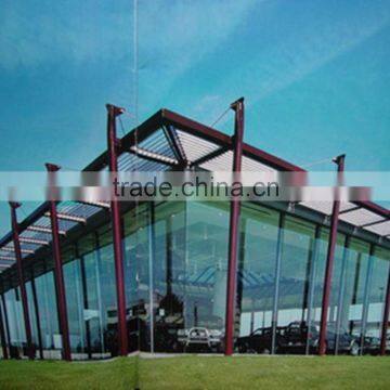 customized light steel structure metal structure building for auto showroom