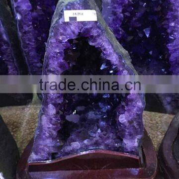 Wholesale High Quality Natural Very Purple Amethyst Geode on Sale