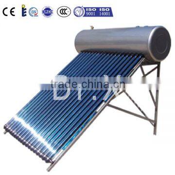 stainless steel Compact pressure heat pipe vacuum tube solar water heater