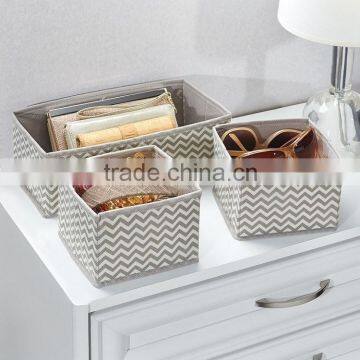 Chevron Fabric Storage, Dresser Drawer Organizer -3 Piece Set photo-4