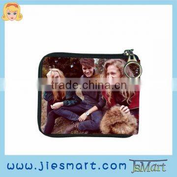 Wallet sublimation printing microfiber lady purse