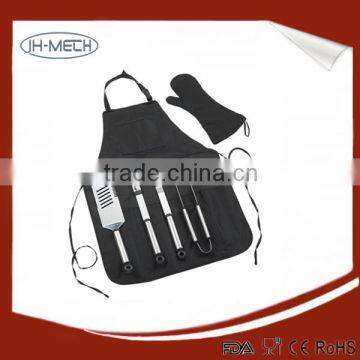 Stainless steel hot sale BBQ tools set with apron