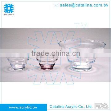 Honey comb shape acrylic plastic Clear salad bowl