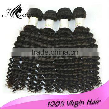 Hot top grade full stock factory price100%unprocessed virgin remy hair soft&full wholesale virgin 6A remy italian deep wave hair