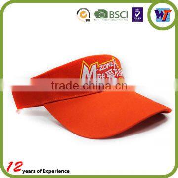 2015 New Fashion 3d Embroidery PVC Custom Cap Cotton Sun Visor Hats photo-4