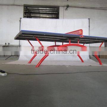 Outdoor SMC Rainbow Shape Half Moon Shape Tables Tennis Table photo-2